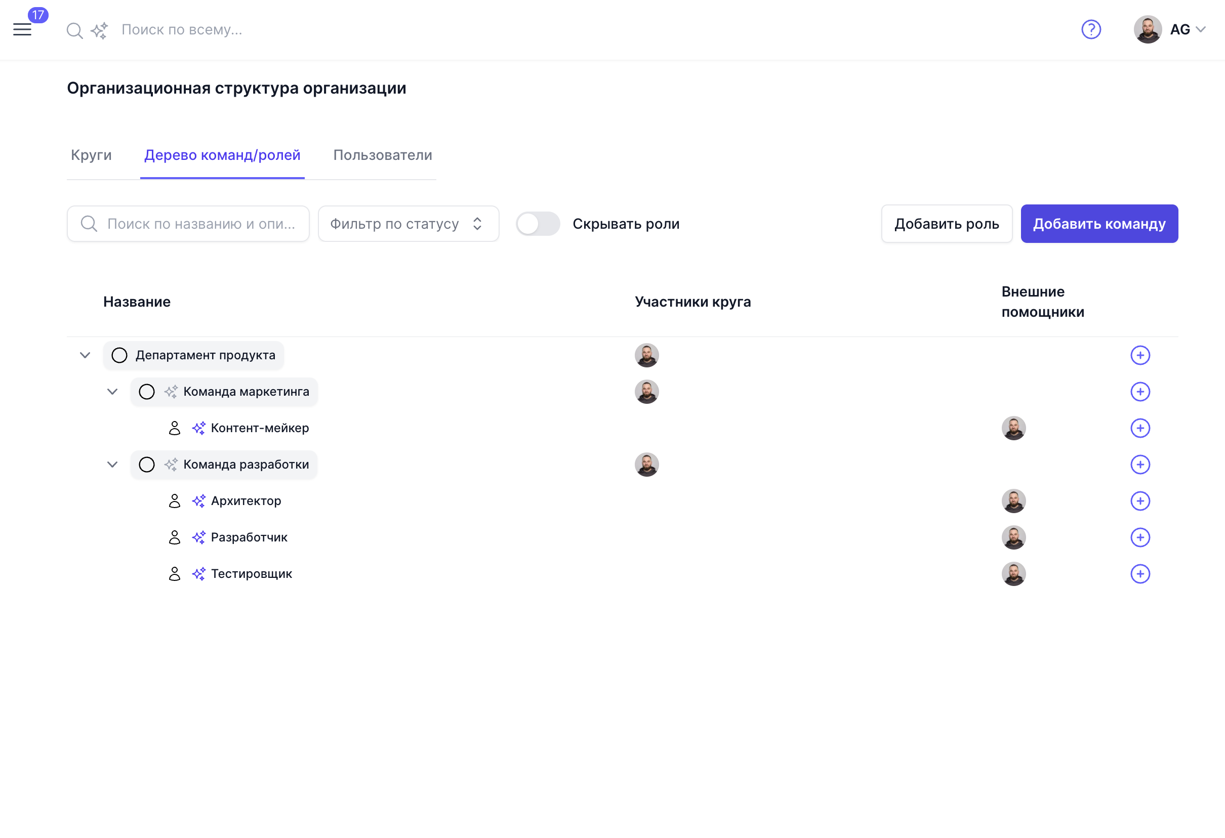 Скриншот платформы Anavi